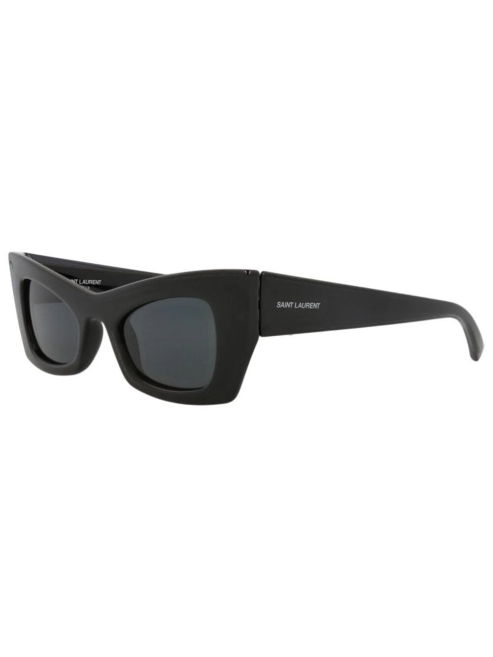 New Saint Laurent Women's Sunglasses Cat Eye Bio Injection Frame Black Black